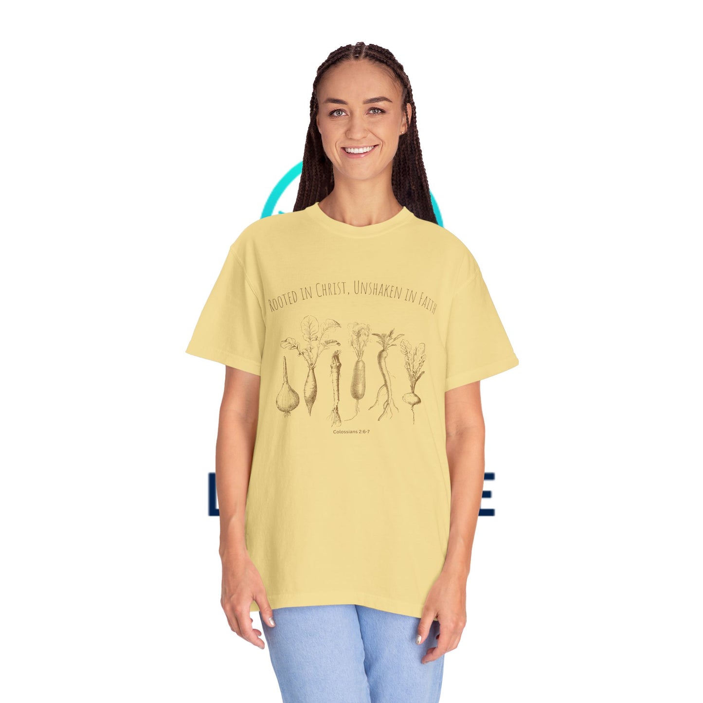 Rooted in Christ Unisex Garment-Dyed T-Shirt